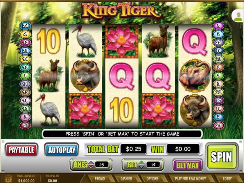 king tiger screen