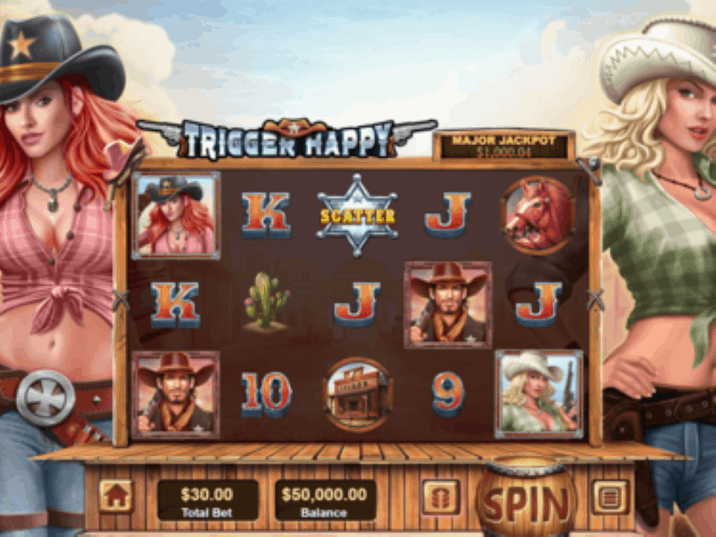 Screenshot of Trigger Happy online slot