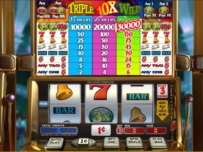 screenshot Triple 10X Wild Slot
