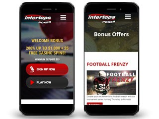 Intertops poker screenshot mobile