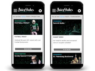 Juicy Stakes poker mobile screen shot