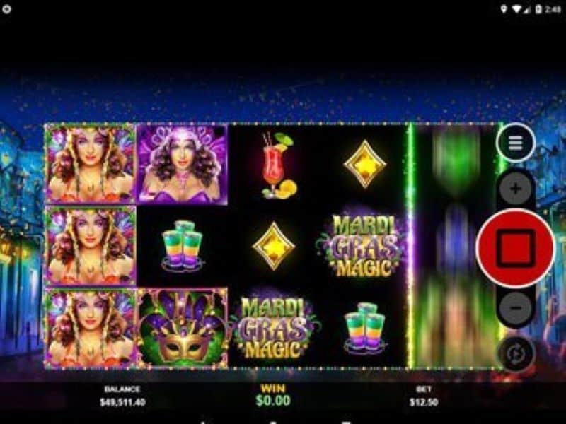 Screenshot Mardi Gras Magic online slot