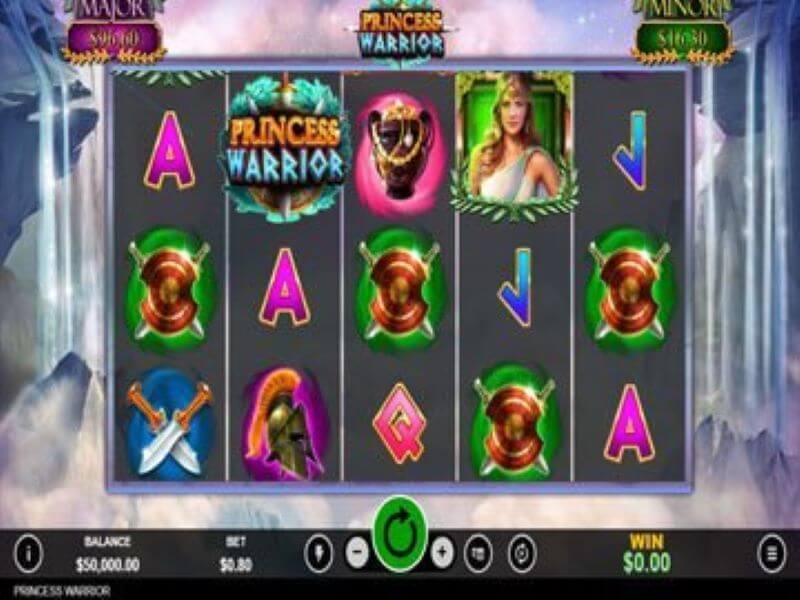 Screenshot of Princess Warrior online slot