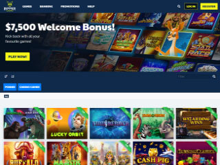 Ripper Casino GAmes page screenshot