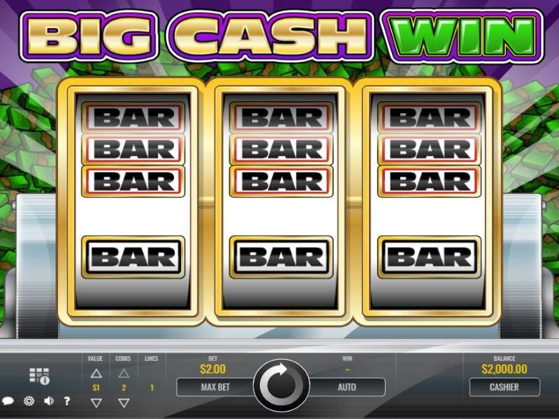 screenshot of Big Cash Win slot game