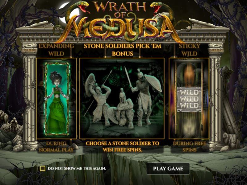 Wrath of Medusa Online Slot screenshot