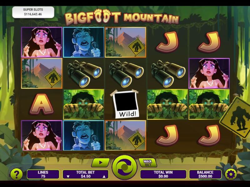 Bigfoot Mountain Online Slot screenshot