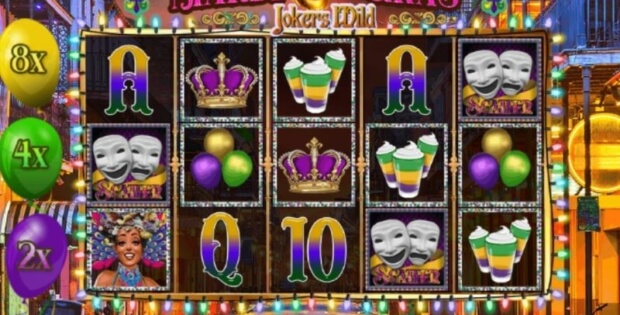 Mardi Gras Jokers Wild Online Game screenshot