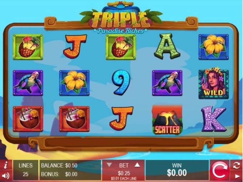 Triple Paradise Riches Online Slot screenshot