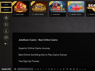 JokaRoom Casino screenshot