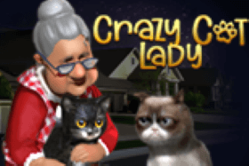 Crazy Cat Lady online slot logo