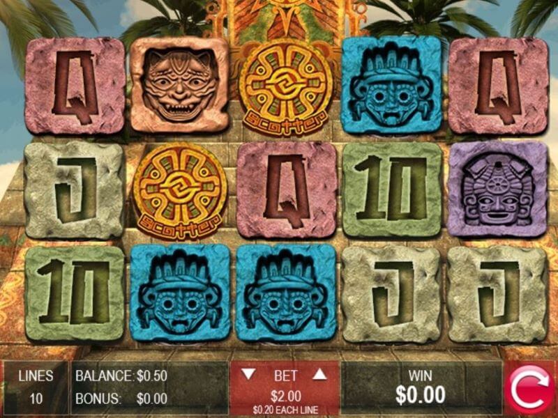 Mayan Lost Treasures Online Slot Game Screenshot