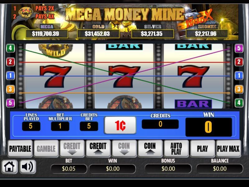 Mega Money Mine online slot screenshot