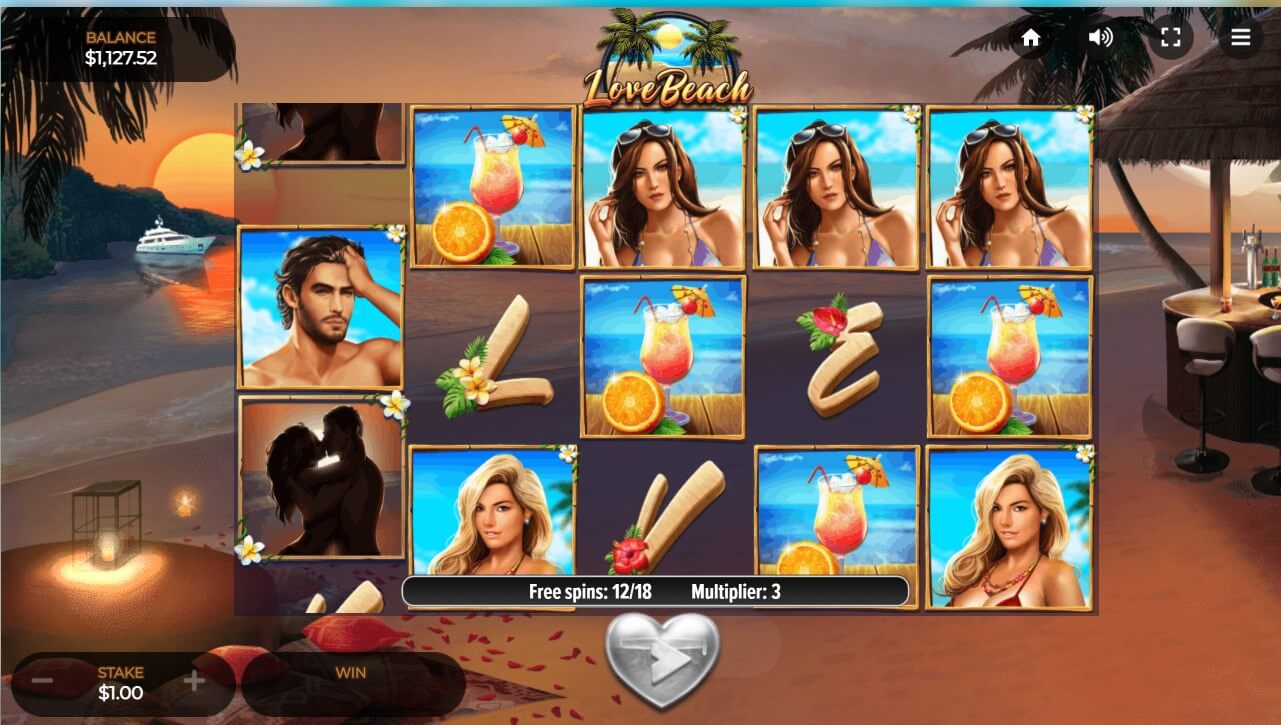 Love Beach Slots Game Screenshot