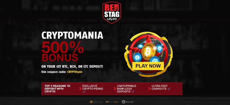 Go mobile for Red Stag Casino Crypto Bonuses