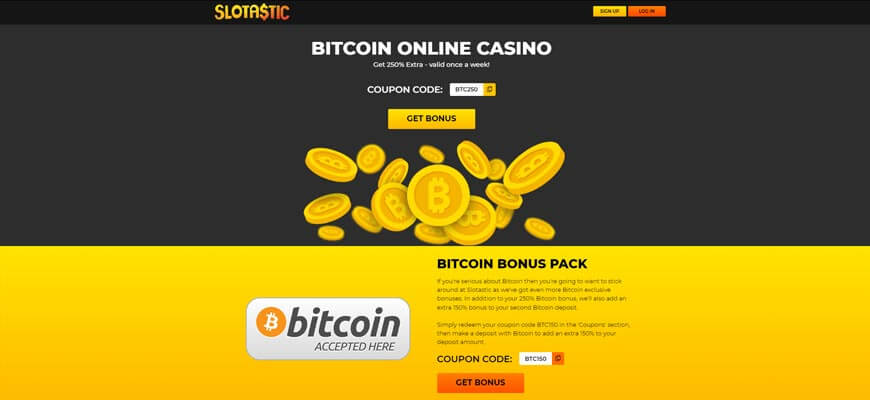 Don't miss out on the Slotastic Crypto Bonus
