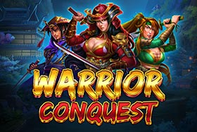 warrior conquest slots game logo