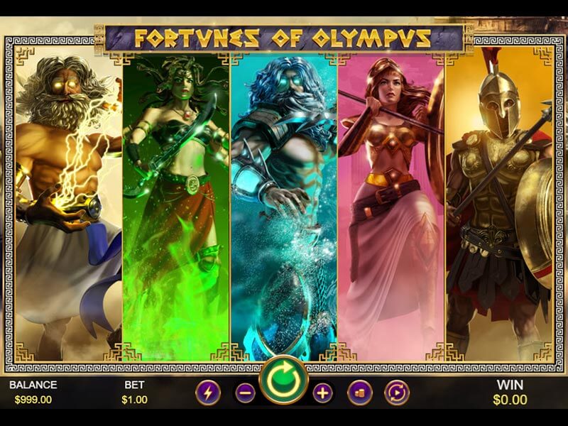 Fortunes of Olympus Slots Game Screenshot