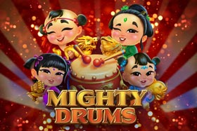mighty-drums-slots-game-logo