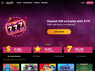Gossip Slots Casino Screenshot 1