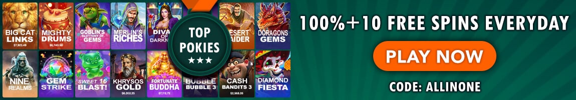 Playcroco: 100% + 10 Free Spins Everyday